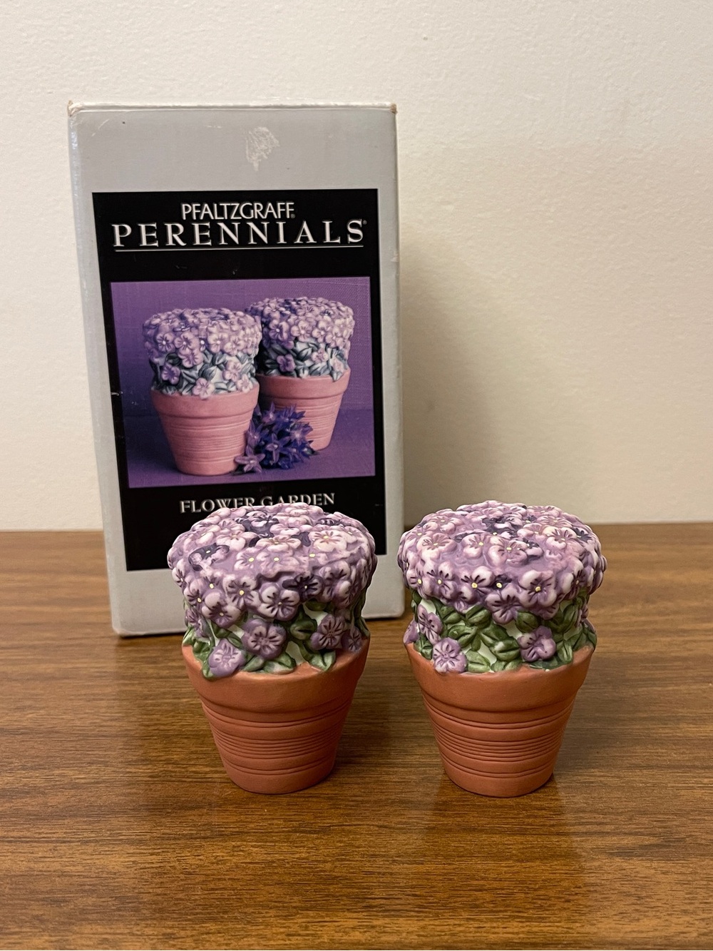 Vintage in Box Perennials Salt and Pepper Shakers